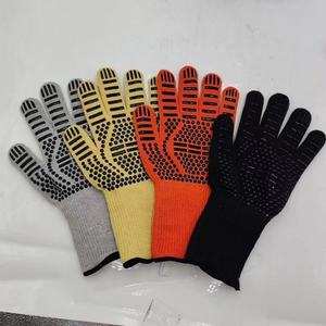 Gants en gel de silice ignifuges résistants à la chaleur pour barbecue à 500 degrés, antidérapants, colorés, style imprimé en aramide, en stock - Product Image 2