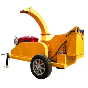 Chipper de madeira para móvel 4 cilindros diesel chipper 8 "madeira chipper