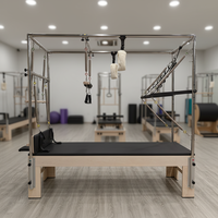 Table de Pilates Cadillac Trapeze Professionnelle en Bois d'Érable, Équipement de Studio Commercial Certifié CE SGS, Cadillac pour Salle de Sport à Domicile