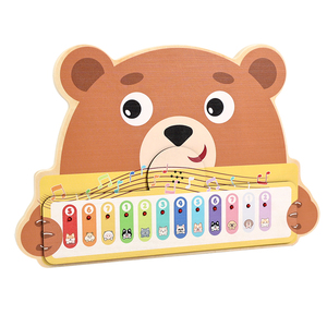Jouet <span class=keywords><strong>de</strong></span> <span class=keywords><strong>piano</strong></span> ours mignon en gros favorisant l'interaction parent-enfant, jouet éducatif pour développer la motricité fine et la coordination œil-main pour les enfants - Product Image 1