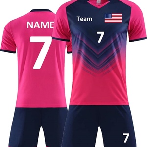 Unisex Soccer Jersey Set for Adults Printed 100% Polyester Custom Name Number Logo Sportswear Training Uniform - Product Image 2