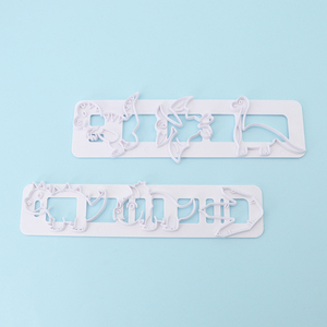 2 uds dinosaurio en relieve tira taza pastel molde bajo <span class=keywords><strong>precio</strong></span> suministro directo de fábrica simulación juego de herramientas para hornear tipo cortadores de <span class=keywords><strong>galletas</strong></span> - Product Image 2