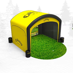 कस्टम गोल्फ सिम्युलेटर एनक्लोजर नेट 10x8 फीट इंफ्लेटेबल गोल्फ सिम्युलेटर टेंट इनडोर प्रभाव स्क्रीन - Product Image 2