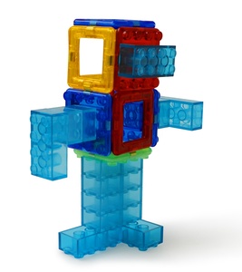 Magnet Block <strong>Mini</strong> Toys Educational Bricks Assembly Toy DIY Designer <strong>Robot</strong> and Car Model Set - Product Image 2