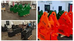 Martillo hidráulico de ángulo recto dividido en stock de fábrica para perforación de rocas en minería adecuado para excavadoras - Product Image 6