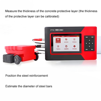 Détecteur électronique de position de barres d'armature en béton NDT, portable, haute précision, avec batterie au lithium, protection IP65, vente en gros