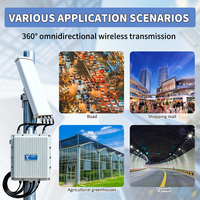 Punto de Acceso Inalámbrico ARRONNA KEY OEM 11ax WiFi 6 para Exteriores, Resistente al Agua, 4 Antenas, 3657 Mbps, 2.4G y 5.8G, Radio de 1-2 KM, Más de 256 Usuarios