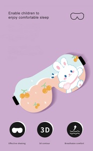 Nueva Máscara <span class=keywords><strong>de</strong></span> <span class=keywords><strong>Dormir</strong></span> 3D con Diseño Adorable, Correa Ajustable Mágica, <span class=keywords><strong>para</strong></span> Niños, Bebés, Estudiantes - Product Image 5