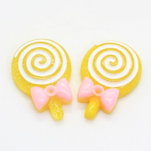 Màu Hỗn Hợp 100 Chiếc Lolly Long Lanh Với Nơ Nhựa Lollipop Kẹo Sổ Lưu Niệm DIY - Product Image 4