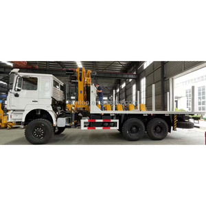Shacman-camión plano de madera de carga automática 6x4 20T, grúa cargadora de 6,3 T, 10 toneladas, camión grúa de gato largo hidráulico - Product Image 6