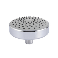 Douche murale ronde chromée effet cascade avec rotation à 360° et sortie unique pour hôtels et salles de bain