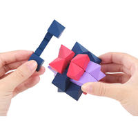 Fun Luban Lock Wood Classic Unisex Toy Iq Test Gift Puzzle en bois pour enfants