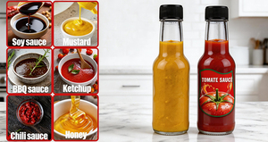 Botellas <span class=keywords><strong>de</strong></span> Vidrio Baratas <span class=keywords><strong>de</strong></span> 90ml, 150ml, 250ml para Salsas Picantes, Mini Botellas Vacías para Salsa <span class=keywords><strong>de</strong></span> Chile, Tomate y <span class=keywords><strong>Tabasco</strong></span> con Tapas <span class=keywords><strong>de</strong></span> Plástico - Product Image 5