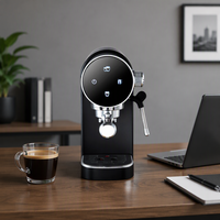 Machine à café expresso semi-automatique domestique en gros avec écran tactile, thermobloc et pré-infusion, mousseur à lait intégré, motifs colorés