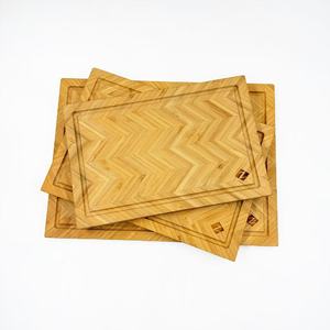 Bamboo Cutting Board <b>Set</b> 3 Piece Rectangle Double Sided For Kitchen Picnic Use - Product Image 1