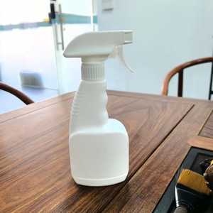 HDPE Cuadrado vacío 500ml Botella de rociador de gatillo de plástico Botellas de spray de niebla vacías Limpiadores líquidos Capacidad de 16 oz Impresión de logotipo - Product Image 4