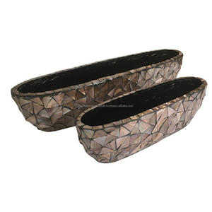 Florero hecho a mano con incrustación de concha de mar, jarrón de perlas Madre, estilo nórdico, para decoración moderna, gran oferta - Product Image 5