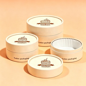 Scatole Cilindriche Personalizzate per Cheesecake di Grado Alimentare, Tubi di Carta Biodegradabili per Snack, Biscotti, Cioccolato e Dolci - Product Image 4