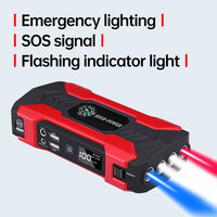 Démarreur de saut de voiture Portable PONFLY 12V 10000mAh démarreur automatique démarreur de saut d'urgence avec batterie externe