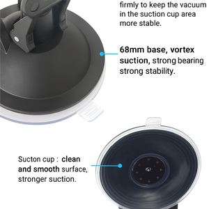 Suporte Universal para DVR de Carro com Ventosa, Montagem Rotativa 360, Suporte para Câmera GPS e Telefone, Acessórios para Painel e Para-brisa - Product Image 4