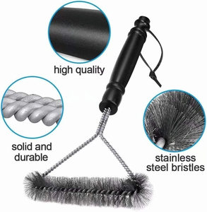 Cepillo para Parrilla <span class=keywords><strong>de</strong></span> 12 Pulgadas con Soporte, Cepillo <span class=keywords><strong>de</strong></span> Limpieza para Barbacoa <span class=keywords><strong>de</strong></span> Acero Inoxidable Resistente, Herramientas <span class=keywords><strong>de</strong></span> <span class=keywords><strong>Cocina</strong></span> para Exteriores, Parrillas <span class=keywords><strong>de</strong></span> Gas/Horno/Carbón, Plástico - Product Image 2