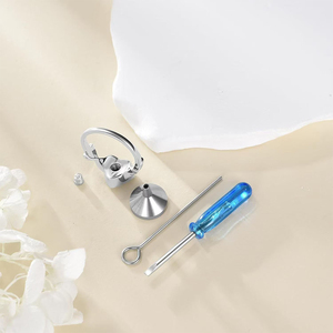 Guci cincin untuk abu baja nirkarat bunga mawar Urn cincin tahan terus cinta tempat abu kenang-kenangan perhiasan kremasi cincin - Product Image 3