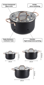 <span class=keywords><strong>Kitchen</strong></span> <span class=keywords><strong>Academy</strong></span>, recién llegado, juego de utensilios de cocina de inducción para uso doméstico, ollas de acero inoxidable, sartenes, juegos de cocina de vidrio, diseño moderno, ecológico - Product Image 2