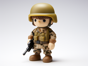 Figurine de l'armée jouet en plastique sur mesure figurine oem fabricant de jouets de collection militaires figurines de soldat 12 pouces - Product Image 2
