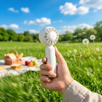Mini-ventilateur portable USB rechargeable en plastique à trois vitesses pour l'extérieur et les voyages 2026