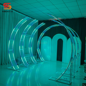Metal Arch Backdrop Set Outdoor <strong>Stage</strong> <strong>Props</strong> LED Tunnel for Event Decoration - Product Image 5