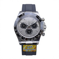 Montre de haute qualité, étanche, 40 mm, ARF Factory, acier 904L, mouvement 4131, chronographe, poids 161 g, Panda Ghost Diver.