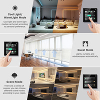 Panneau de contrôle intelligent Tuya 4 pouces avec commande vocale Alexa WiFi + passerelle ZigBee pour l'opération Android domestique Type de prise américaine
