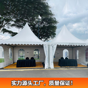 Carpa Piramidal para Eventos al Aire Libre, Gazebo 3x3m, Impermeable, de Poliéster, para las Cuatro Estaciones, de Instalación Rápida, Tipo Extendido - Product Image 3