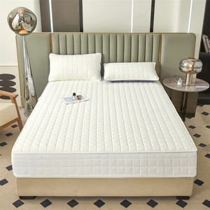 Coprimaterasso Semplice Antimacchia Completamente Coprente, Tinta Unita, <span class=keywords><strong>per</strong></span> Hotel e Casa, Misura Queen, Personalizzabile - Product Image 3
