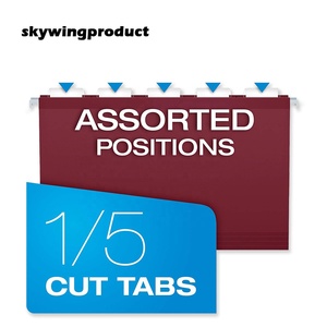 Skywingproduct <span class=keywords><strong>2025</strong></span> mới nhất các loại màu sắc 180gsm trắng thư giấy/pháp lý kích thước màu treo rõ ràng Tab phẳng hình dạng nộp hồ sơ - Product Image 4