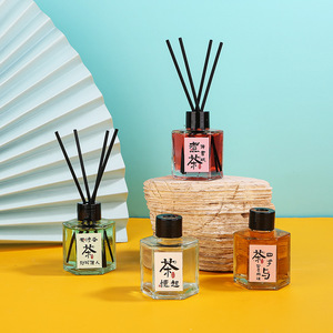 Reed <b>Diffuser</b> Set 50Ml Glass <b>Bottle</b> With Black Reeds For Bedroom Bathroom Home Fragrance Decor - Product Image 2