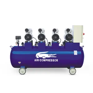 Oil-less piston rings air-compressor 180 liter silent air compressor