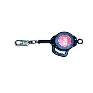 Ligne de vie auto-rétractable en acier avec anneau en D, résistance à la rupture de 500 kg, longueur réglable, boucle à connexion rapide, protection contre les chutes verticales - Product Image 4