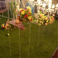 Décoration de Table transparente en acrylique pour mariage, accessoires de décoration de fenêtre, Table à Dessert pour gâteau