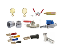 Conector de grifo para elaboración de cerveza, codo de 90 grados para tubo de escape, tuerca hexagonal, arandela, junta, rosca estándar de 5/8 pulgadas, accesorios de bar