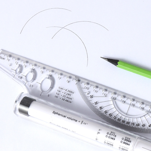 Regla de Marcado Rodante de 30 cm, Multifuncional, para Dibujar Líneas Paralelas, Herramienta de Papelería para Estudiantes, Matemáticas, Medición y <span class=keywords><strong>Dibujo</strong></span> Técnico - Product Image 4