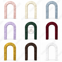 Support de toile de fond ANNIELU 3D en U, cadre en aluminium à double tube avec housse en tissu plissé pour décoration de mariage, anniversaire, baby shower, fête
