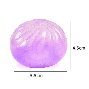 Hot Sale TPR Maltose Glitter Squishy Dumplings with Steamer Pressure Release Promotional Decompression <b>Squeeze</b> Toys for Kids - Product Image 5