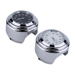 Horloge de guidon étanche en aluminium pour <span class=keywords><strong>moto</strong></span>, avec thermomètre intégré, format 7/8 pouces, pour accessoires de carrosserie <span class=keywords><strong>moto</strong></span>, livraison rapide (RTS) - Product Image 4