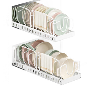 Sea Shark Retractable Cookware <b>Rack</b> Carbon Steel Multi Layer Pull Out Pot <b>Storage</b> Cabinet Organizer <b>Kitchen</b> Drawer <b>Rack</b> - Product Image 3