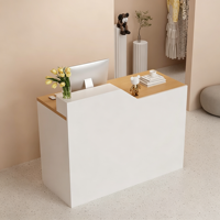 Comptoir de réception minimaliste moderne pour les caissiers dans les petits magasins, les magasins de vêtements, les salons de coiffure, les salons de beauté, le comptoir de réception, la table de bar