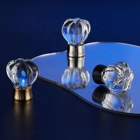 Poignées et boutons d'armoire de meubles en verre de cristal poignées et boutons de verre quincaillerie d'armoire