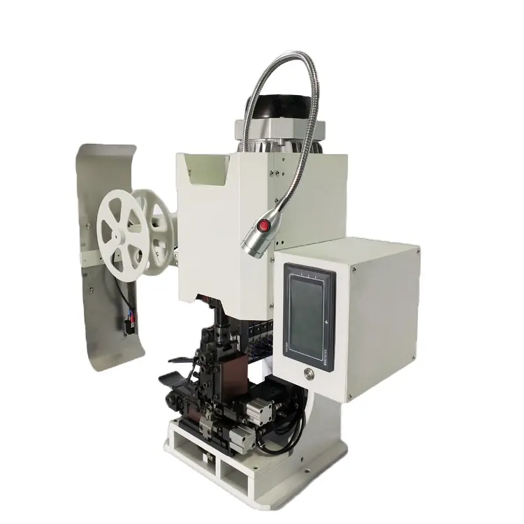 Wire end strip crimp machine applicator cable lug stripper terminal crimping pressing machine