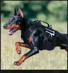 犬用タクティカルチェストハーネス - 大型犬・中型犬用 テザリングベスト型ペットチェストハーネス - Product Image 4