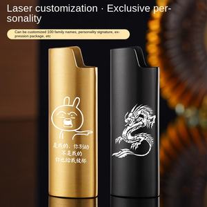 Étui pour briquet en métal RIZHE pour briquet <span class=keywords><strong>J6</strong></span>, étui pour briquet, accepte la personnalisation du logo - Product Image 4